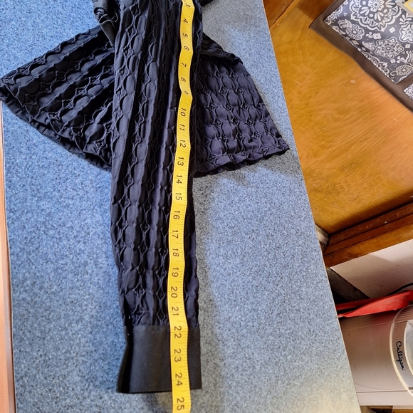 Naracamicie Black Stretch Eyelet Blouse, SIze Large12/14 - Picture 11 of 13